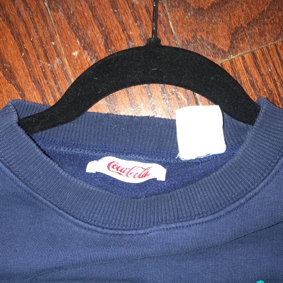 True Vintage Coca Cola Sweatshirt navy - Picture 7 of 8
